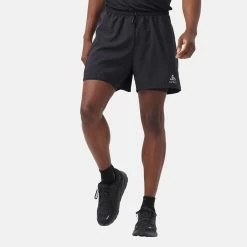 Nouveau 🤩 SHORT Running Homme ODLO ESSENTIAL 5 INCH 2 EN 1 🎉