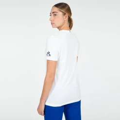Coupon 🌟 Fitness Adulte Le Coq Sportif T-shirt France Olympique 2022 Comm N°1 BLANC 🤩