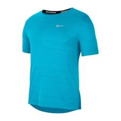 Remise ✔️ Running Homme Nike Nike Drifit Miler Running Top BLEU 🔥