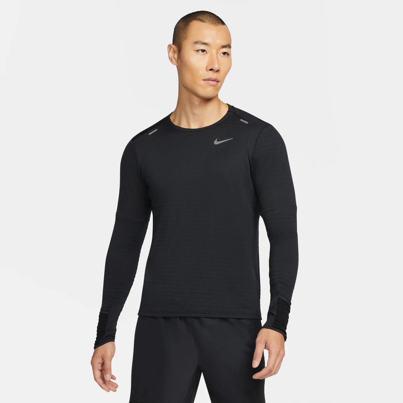 Grosses soldes 🛒 Course A Pied Homme Nike T-shirt Nike Therma-fit Repel Crew NOIR 👏 – Image 6