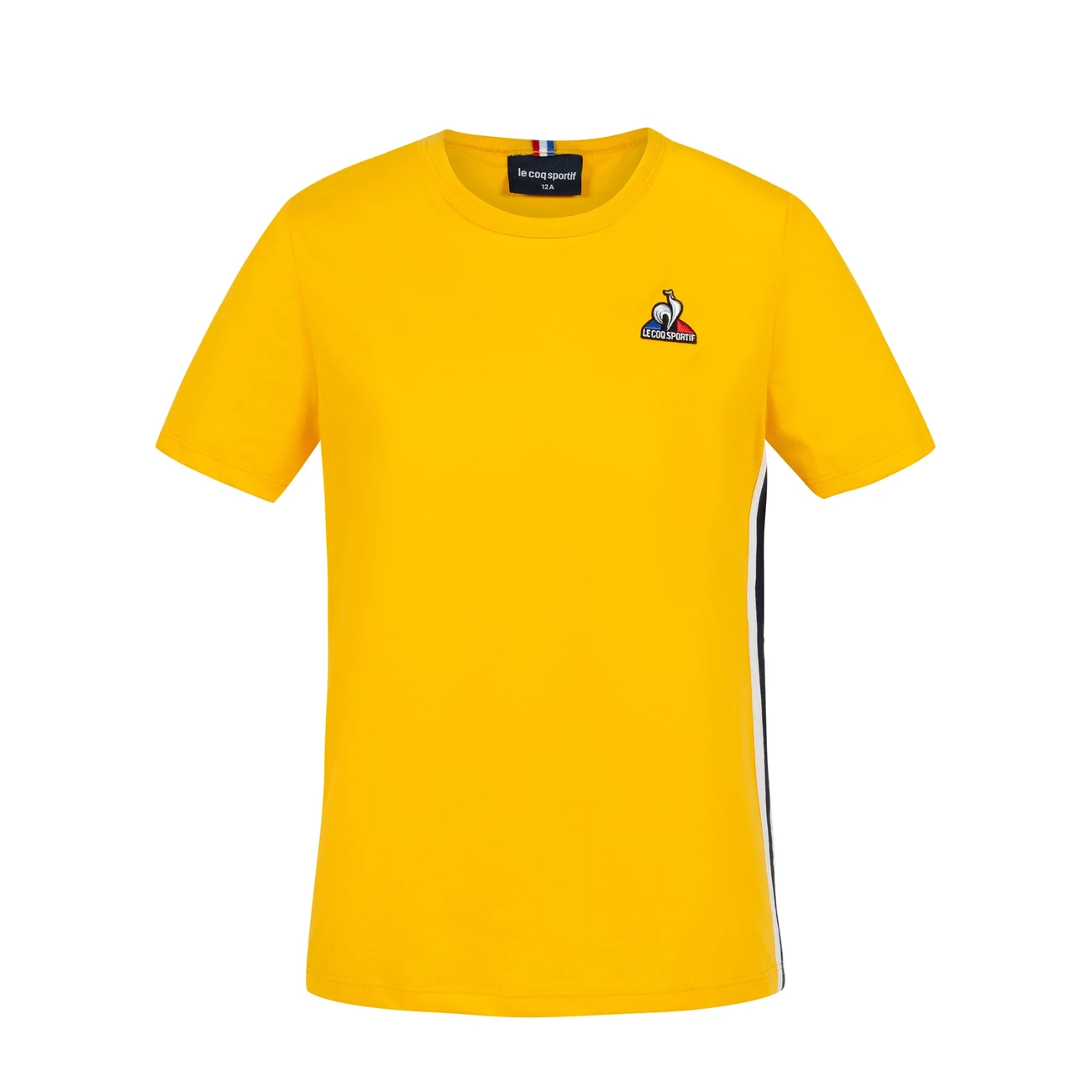 Sortie ❤️ Mode- Lifestyle Garçon Le Coq Sportif T-shirt Enfant Le Coq Sportif Bat N°1 JAUNE 🌟