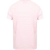 Acheter ✨ Running Homme South Shore South Shore T-shirt Rayé Avec Poche Poitrine Rose/blanc Homme ROSE 🔥