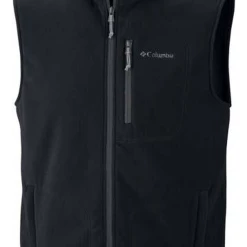 Nouveau ⌛ Running Homme Columbia Columbia Fast Trek Fleece Vest NOIR 🔥