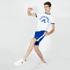 Meilleur prix 🤩 Mode- Lifestyle Homme Le Coq Sportif Short Le Coq Sportif Saison 2 Short Regular N°1 BLEU ✔️