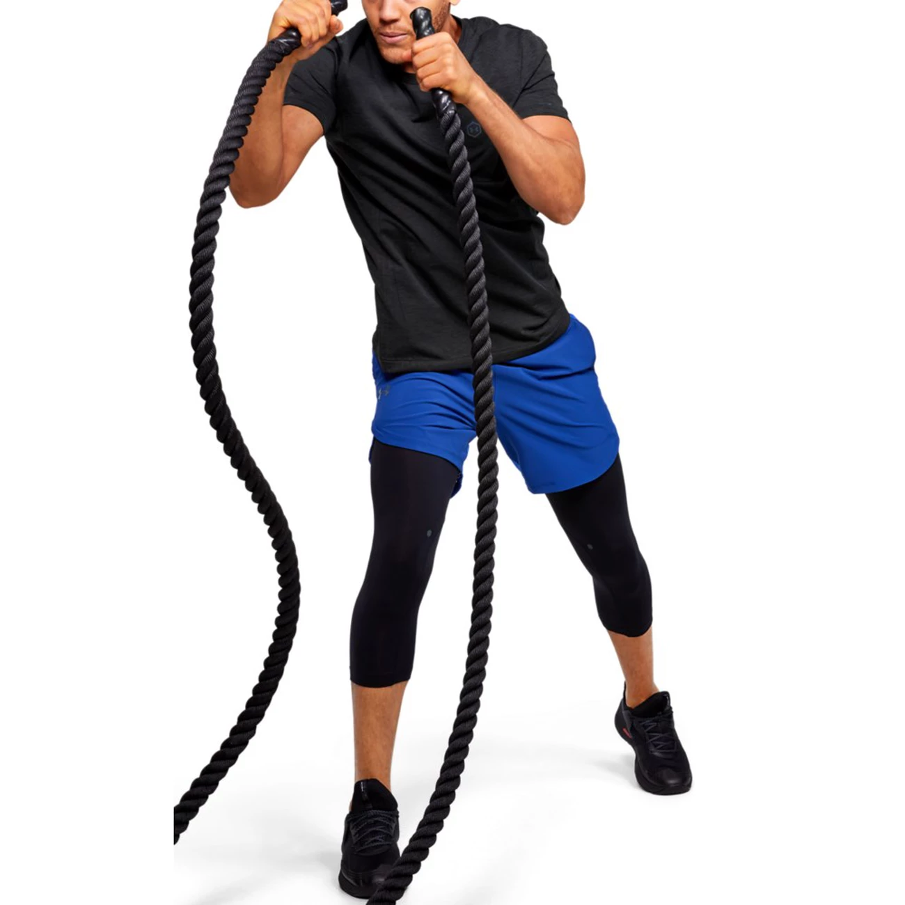 Remise ⭐ Fitness Homme Under Armour T-shirt Under Armour Rush™ Seamless Fitted NOIR ✨ – Image 5