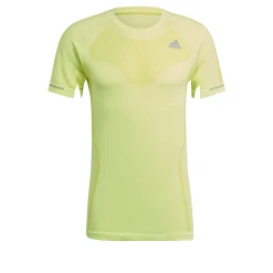 Acheter 💯 Running Homme Adidas Primeknit Tee M JAUNE 😍