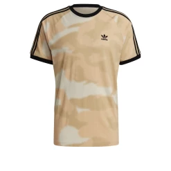 Nouveau ✨ Running Homme Adidas Adidas Camo Aop Cali T BEIGE 👏