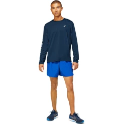 Les meilleures critiques de 🎁 Course A Pied Homme Asics T-shirt Manches Longues Asics Katakana Lite-show BLEU 😀