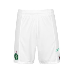 Meilleure affaire 👏 Football Enfant Le Coq Sportif Short Extérieur Enfant As Saint-etienne 2021/22 BLANC 🌟