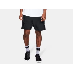 Meilleure affaire 👏 Fitness Homme Under Armour Ua Woven Graphic Shorts NOIR 🥰