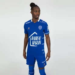 Vente flash 😍 Football Adulte Le Coq Sportif Maillot Domicile Estac Troyes 2021/22 BLEU 😀